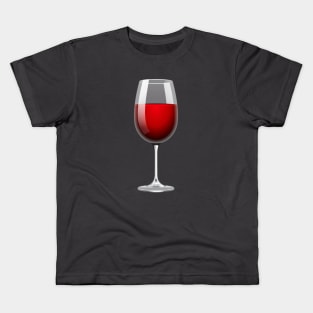 Elegant Sips - Wine Glass Filled with Divine Red Wine Kids T-Shirt